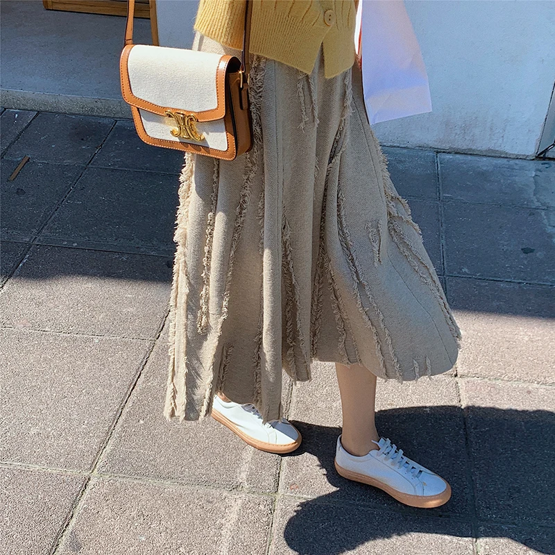 하ë¼ì£¼ì¿ 치마 Knitted Solid 2021 New Autumn And Winter Women A-Line Long Skirts Warm Thick Tassel Mid-Calf Skirt Casual All-Match
하ë¼ì£¼ì¿ 치마 Knitted Solid 2021 New Autumn And Winter Women A-Line Long Skirts Warm Thick Tassel Mid-Calf Skirt Casual All-Match